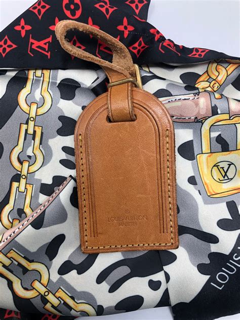 authentic Louis Vuitton luggage tag